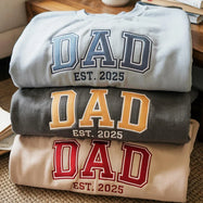 Custom Embroidered Dad Sweatshirt with Multilayer Outline