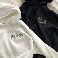 Custom Embroidered Mom & Dad Sweatshirt | Gift for Mom & Dad