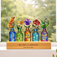 Personalized Mom’s Garden Birth Month Flowers Night Light – Mother’s Day Gift