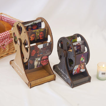 Personalized Photo Ferris Wheel  | Unique Rotating Memory Frame Gift for Mother's Day