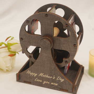 Personalized Photo Ferris Wheel  | Unique Rotating Memory Frame Gift for Mother's Day