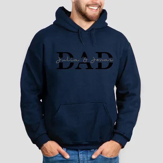 Custom "DAD" Design with Kids Names Sweatshirt | Father's Day Gift