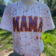 Custom Sequin & Velvet Mama Mom Sweatshirt - Personalized Splatter Paint Mother's Day Gift Shirt