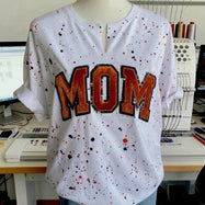 Custom Sequin Mama Mom Sweatshirt - Personalized Team Spirit Shirt with Splatter Paint Design | Mother's Day Gift