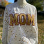 Custom Sequin Mama Mom Sweatshirt - Personalized Team Spirit Shirt with Splatter Paint Design | Mother's Day Gift