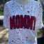 Custom Sequin Mama Mom Sweatshirt - Personalized Team Spirit Shirt with Splatter Paint Design | Mother's Day Gift