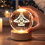 Personalized Crystal Ball Night Light - Custom Photo Gift for Dad, Father's Day Gift