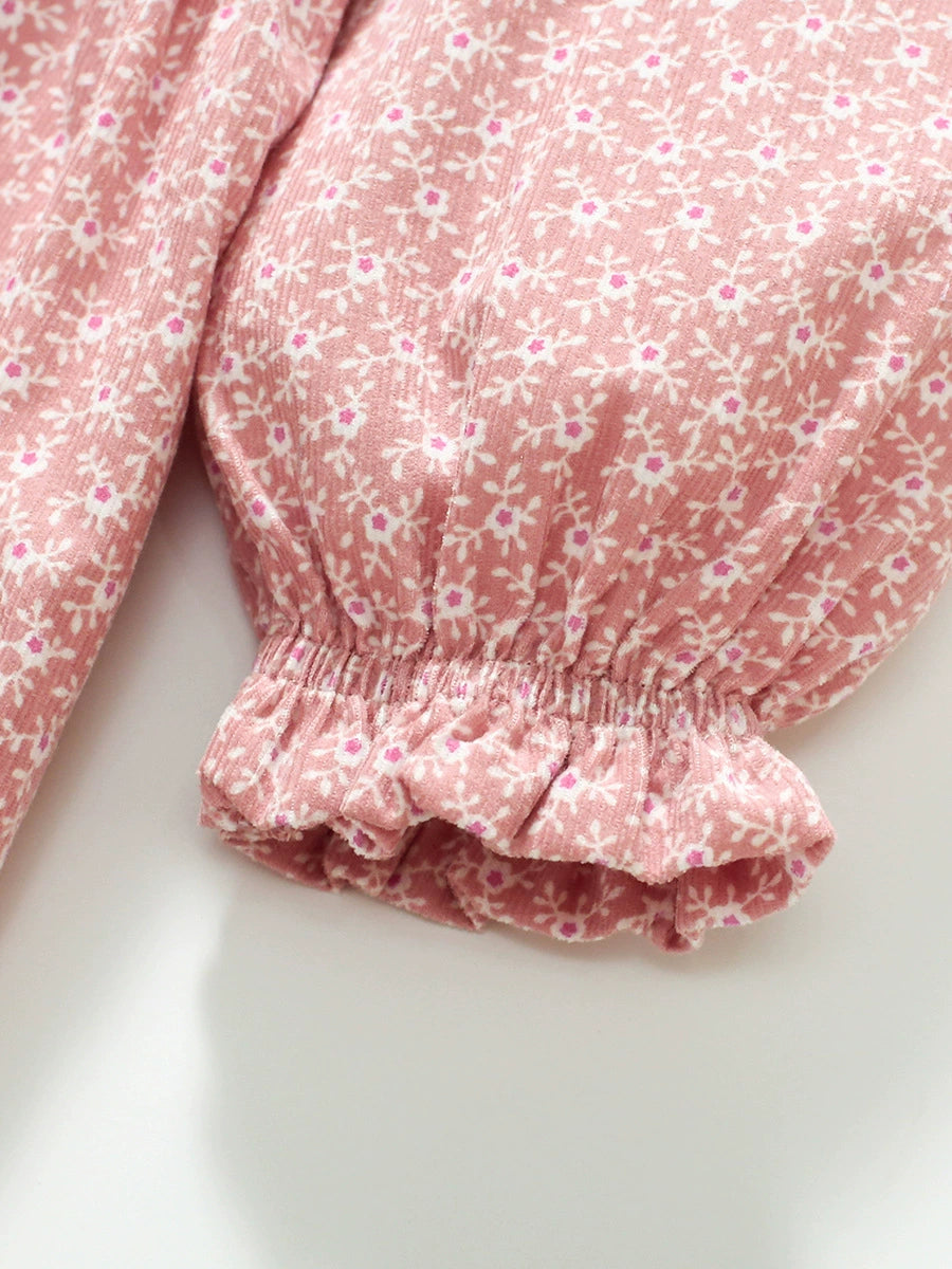 Toddler/Kid Pink Floral Princess Dress Easter Dress