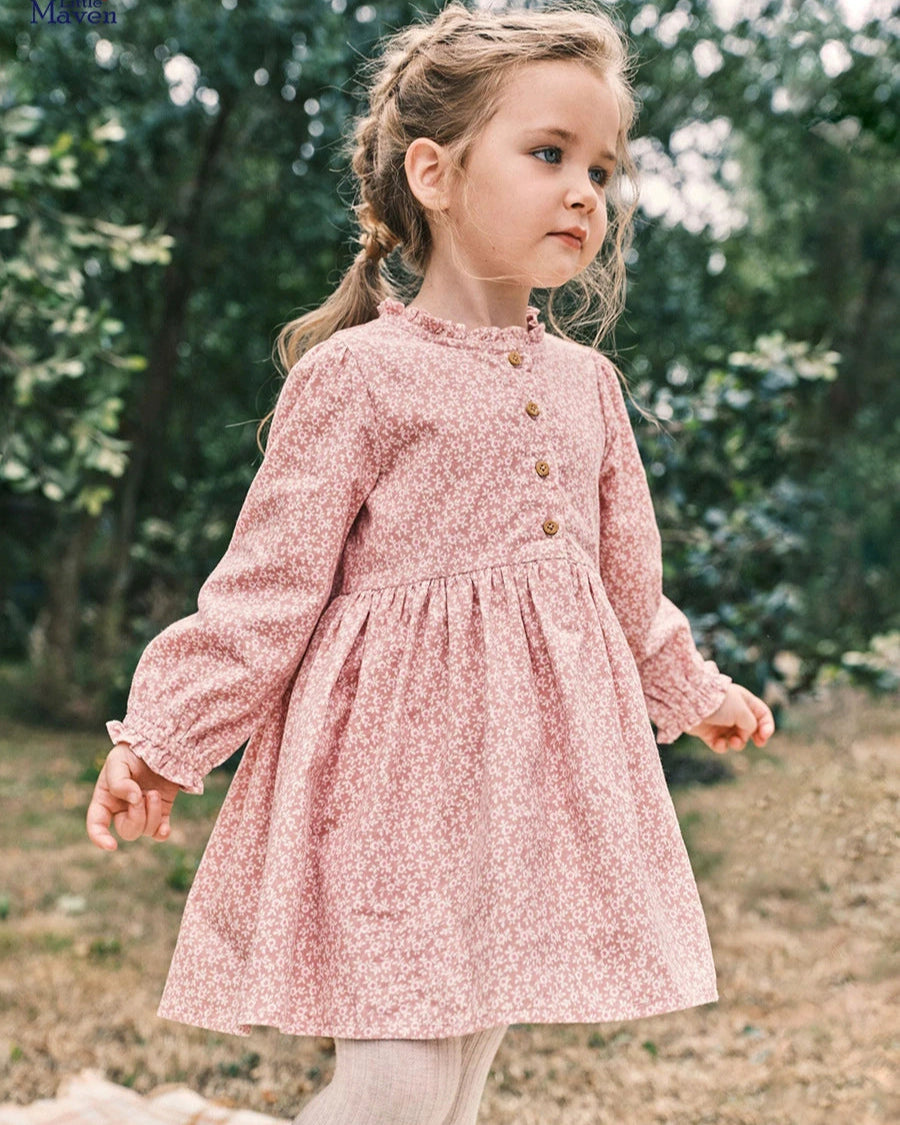 Toddler/Kid Pink Floral Princess Dress Easter Dress