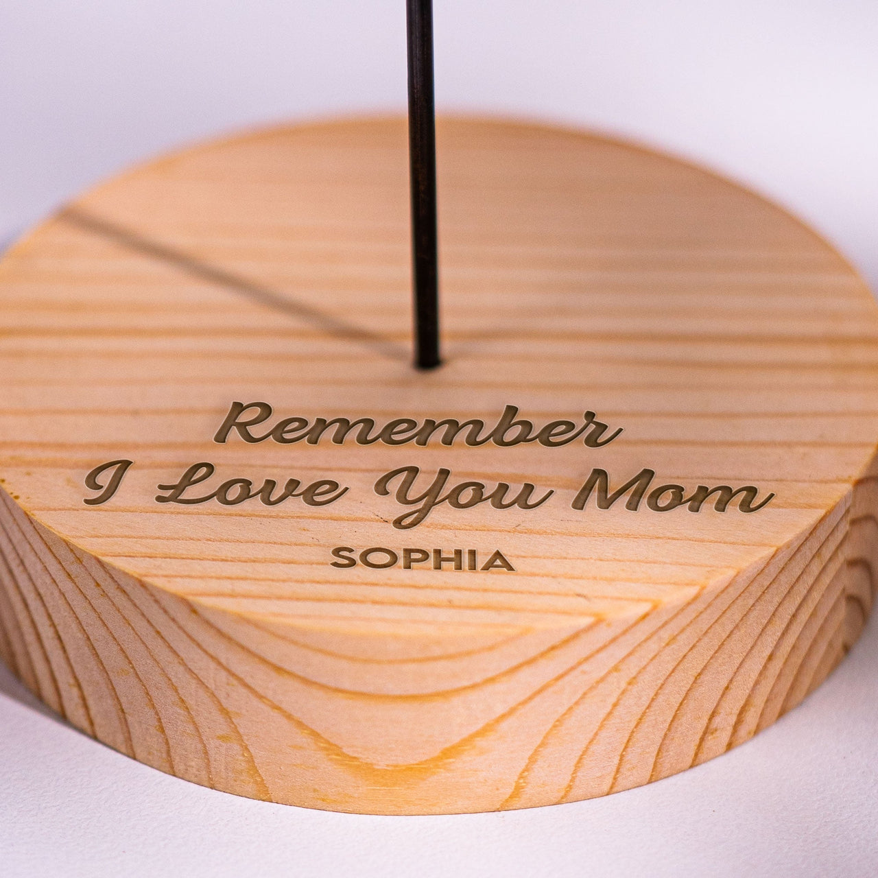 Remember I Love You Mom - Custom Glass Flower