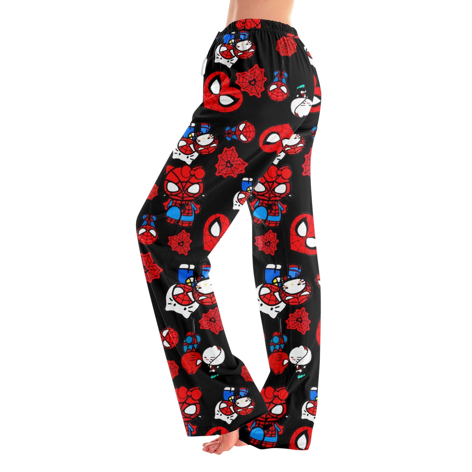 Cartoon Hello Kitty Spiderman Pajamas Pants