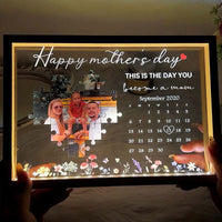 ⭐️Personalized The Day You Became My Mother Puzzle Photo Lightbox