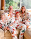 Merry Pups family and dog matching Christmas pajamas