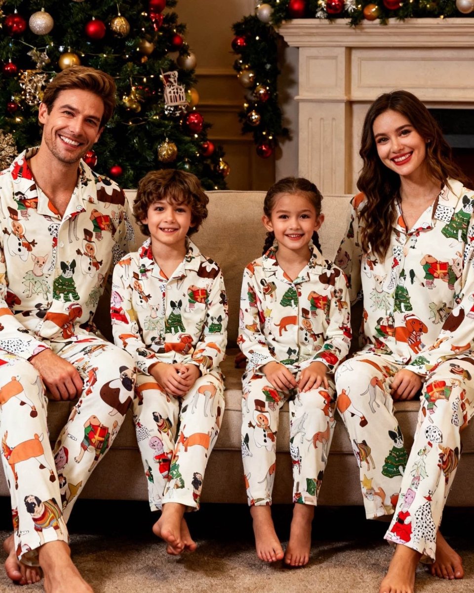 Merry Pups - Family Matching Christmas Pajamas - Merryreindeer