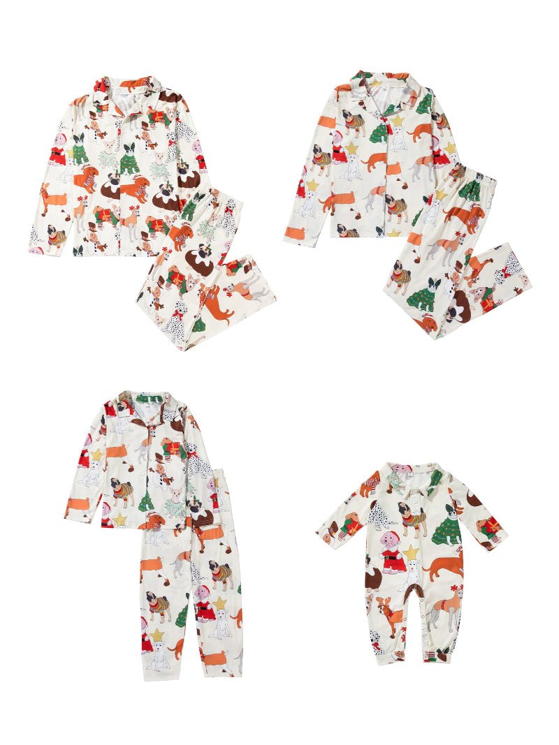 Merry Pups - Family Matching Christmas Pajamas - Merryreindeer