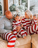 Pleasure Stripe - Family Matching Christmas Pajamas - Merryreindeer