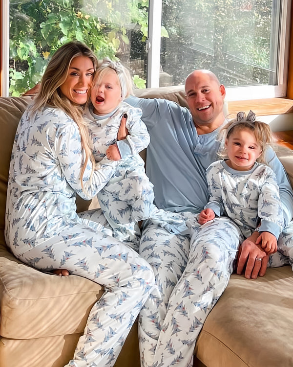 Tree Delight family matching Christmas pajamas