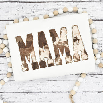 Custom Mama Cow Embroidered Sweatshirt | Mother's Day Gifts