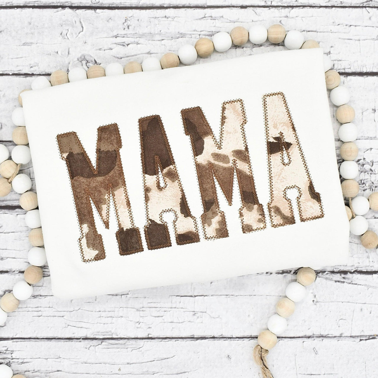 Custom Mama Cow Embroidered Sweatshirt | Mother's Day Gifts