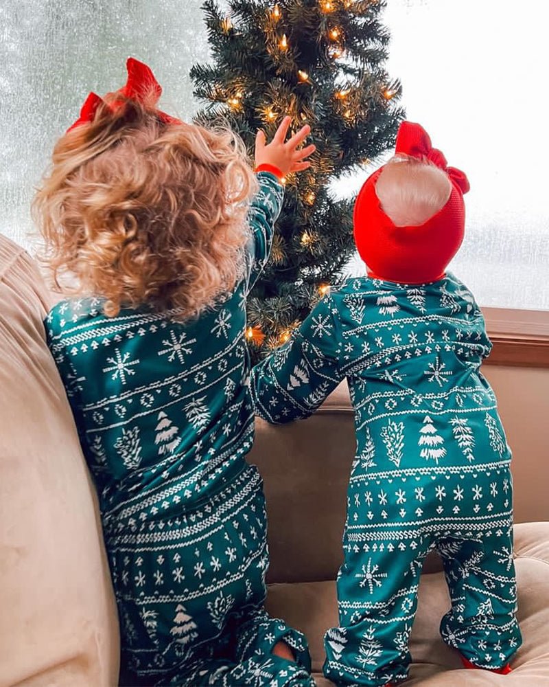 Christmas Crew - Family Matching Christmas Pajamas - Merryreindeer