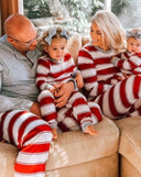 Pleasure Stripe - Family Matching Christmas Pajamas - Merryreindeer